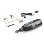 Dremel Lite 7760-N/10W 4V-Cordless Variable Speed Rotary Tool with Integrated 2Ah Li-Ion Battery, & 10 Rotary Tool Accessories