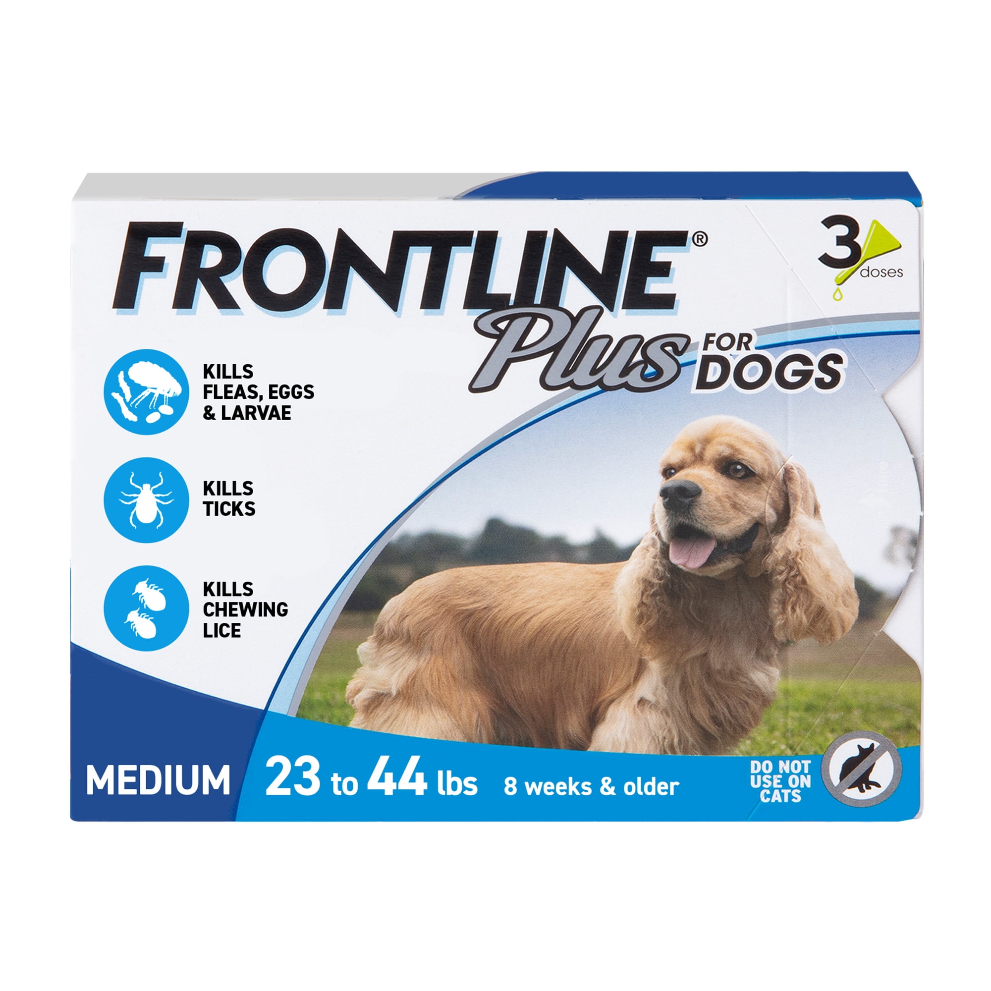 FRONTLINE-Plus-For-Dogs-Flea-Tick-Medium-Breed-Dog-Spot-Treatment-23-44-lbs-3ct_78964b41-7636-4bbb-bf92-4bf5f741f3d0.14b412aaeec184051145f508aa35bc60.jpeg FRONTLINE Plus for Dogs Flea & Tick Medium Breed Dog Spot Treatment, 23 - 44 lbs, 3 Count - Image 1