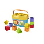 Fisher-Price Baby’s First Blocks Shape Sorting Toy with Storage Bucket, 12 Pieces For Baby & Toddler