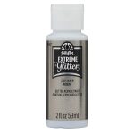 FolkArt Extreme Glitter Acrylic Craft Paint, Glitter Finish, Silver, 2 fl oz