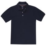 French Toast Boys School Uniform Short Sleeve Pique Polo Shirt, Sizes 4-20 & Husky
