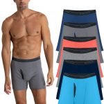 Fruit of the Loom Men's CoolZone Boxer Briefs, Moisture‑Wicking, Mesh Fly, No Ride Up, Multipacks, Sizes S-3XL