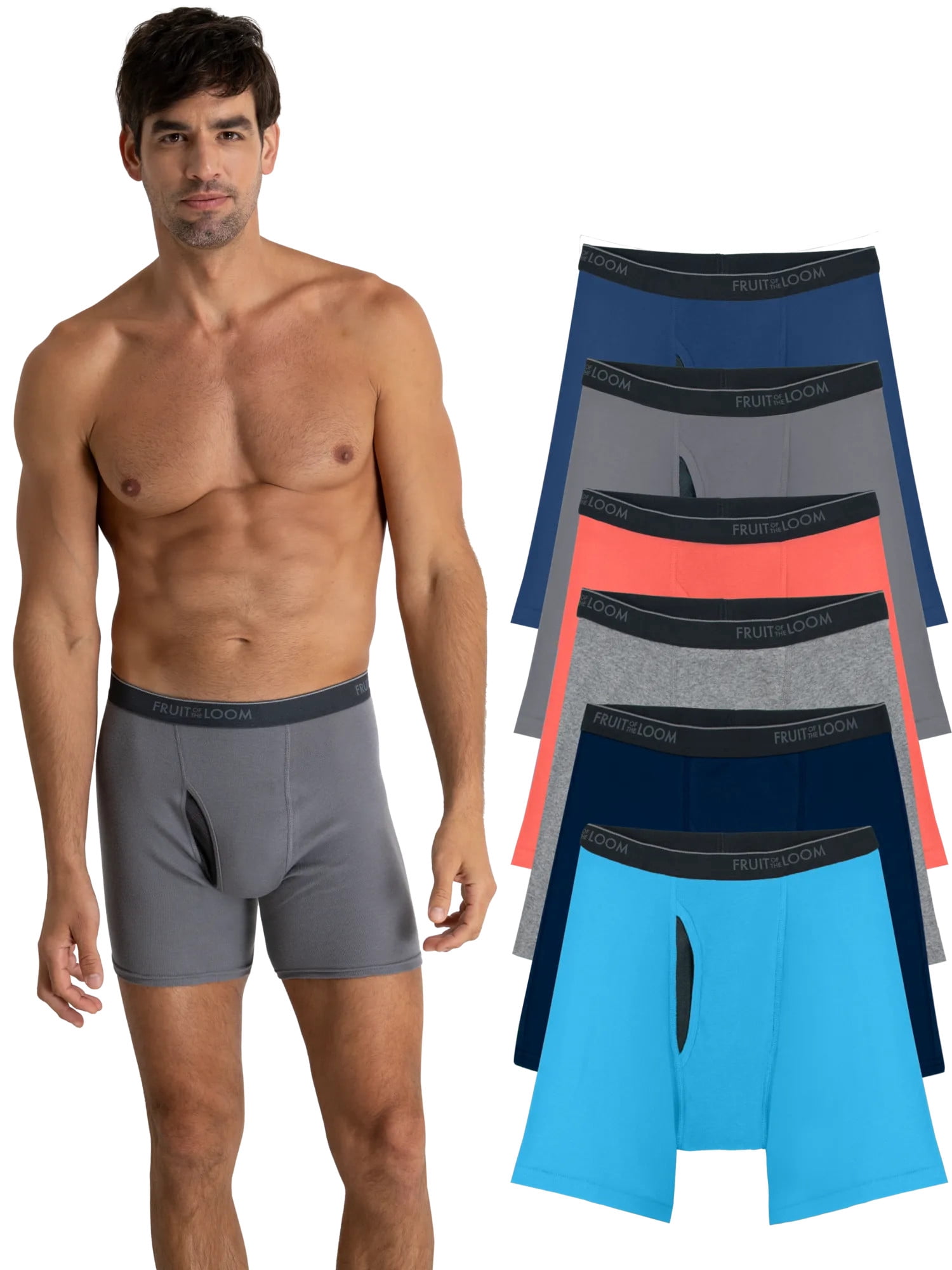 Fruit-of-the-Loom-Men-s-EverSoft-CoolZone-Boxer-Briefs-6-Pack-Moisture-Wicking-Mesh-Fly-Multiple-Colors-S-3XL_5f50ba5b-34ee-4826-bdd0-4571ed204963.226a3788cd7bacfceb26aae2c1f6b19a.jpeg Fruit of the Loom Men's CoolZone Boxer Briefs, Moisture‑Wicking, Mesh Fly, No Ride Up, Multipacks, Sizes S-3XL - Image 1