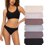 Fruit of the Loom Women's Seamless Underwear, No Show Panties, Multiple Styles, 4‑Way Stretch, 6-Pack, Sizes S-3XL
