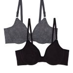 Fruit of the Loom Women's Unlined Underwire Cotton Stretch Extreme Comfort Bra, Style FT920, 2-Pack
