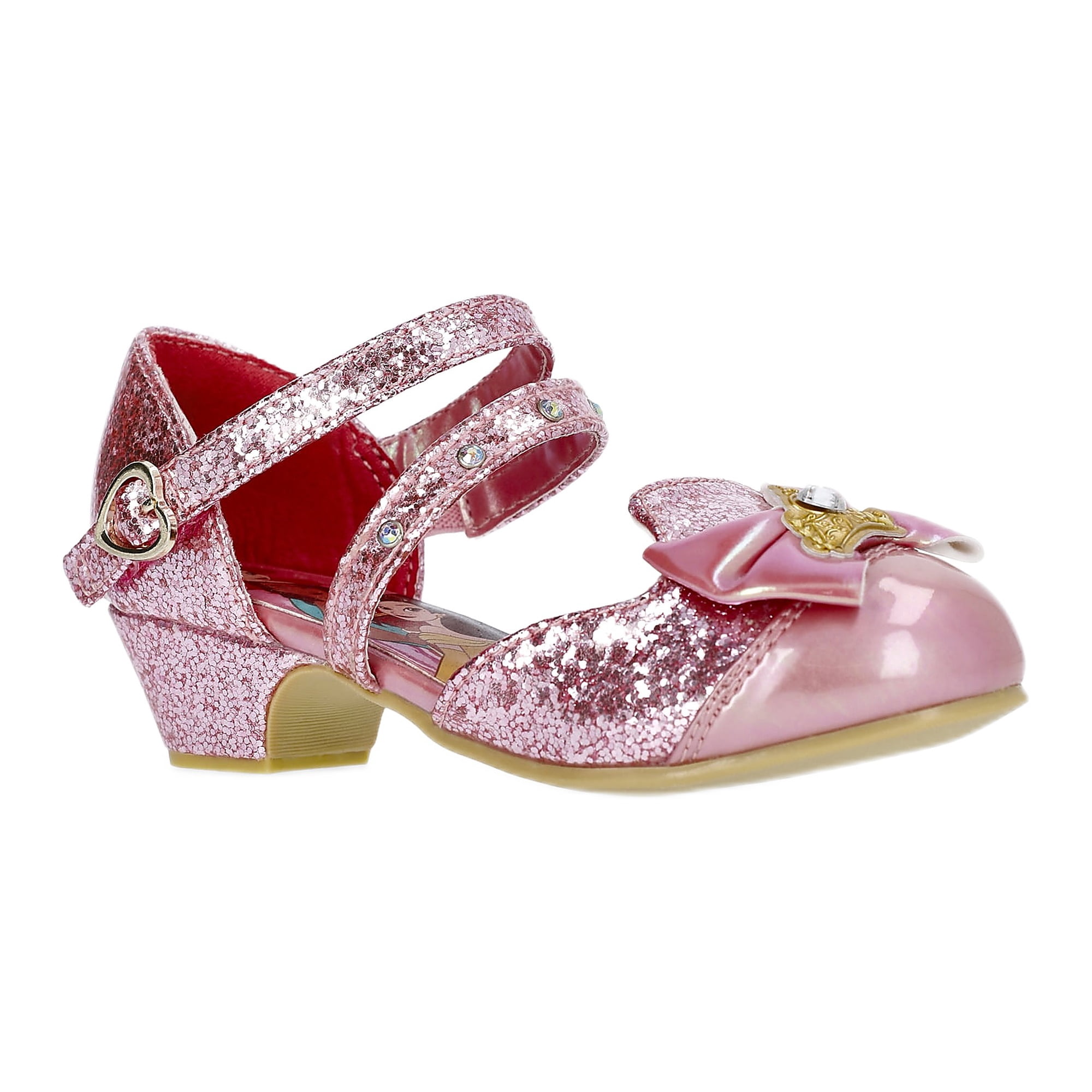 GT-LIC-PUMP_4448ed29-ae00-4a37-b9b2-9bdadf25a704.f4ae8e98b15693d7037173d525d3631d.jpeg Disney Princess Toddler Girls Low Heel Dress Up Shoes - Image 1