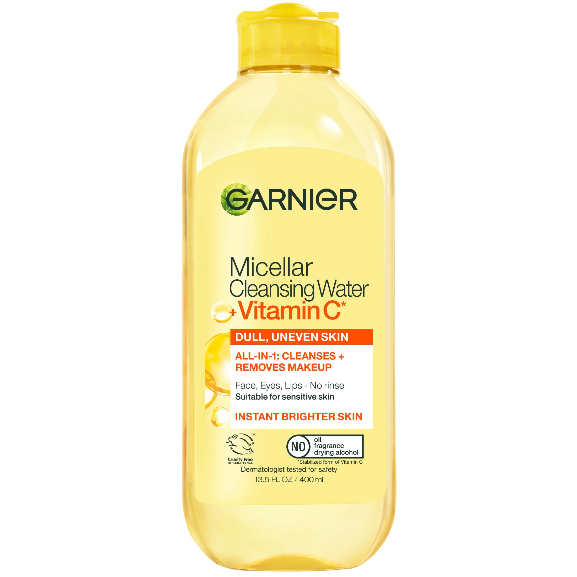 Garnier-SkinActive-Micellar-Cleansing-Water-All-in-1-Brightening-with-Vitamin-C-13-5-fl-oz_a95655e9-b18f-49ad-acb5-72c1647c511d.6eeaa28edebcc88325c25f4d37a91ddc.jpeg Garnier SkinActive Micellar Cleansing Water All in 1 Vitamin C Makeup Remover, Face Cleanser, 13.5 fl oz - Image 1