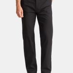 George Men's & Big Men's Classic Fit Flat Front Wrinkle Resistant Casual Pants, Waist Sizes 29-56