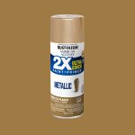 Gold, Rust-Oleum American Accents 2X Ultra Cover Metallic Spray Paint-327909, 12 oz