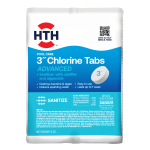 HTH Pool Care 3" Chlorine Tablet Advanced, Pool Chemical Sanitizer, for Routine Chlorination