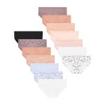 Girls' Tagless Cotton Underwear Hipsters Super Value Pack, 14-pack, sizes 6-16