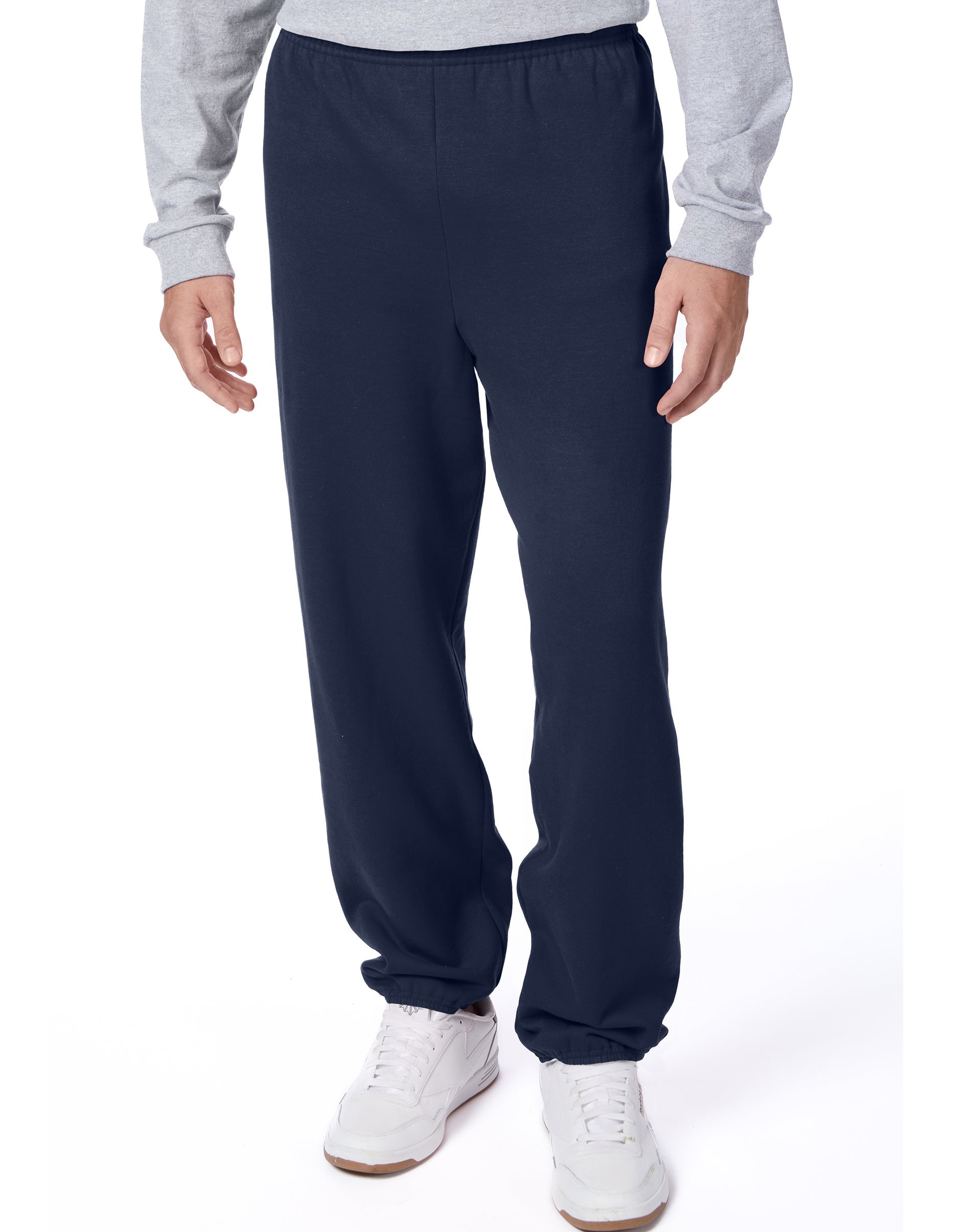 Hanes-Men-s-EcoSmart-Fleece-Sweatpant_a3cd7b3b-0a81-4993-b17a-b7fd41c89878.834f181e259a3468a643222f89266d7e.jpeg Hanes Men's and Big Men's EcoSmart Fleece Sweatpants, 32" Inseam, Sizes S-3XL - Image 1