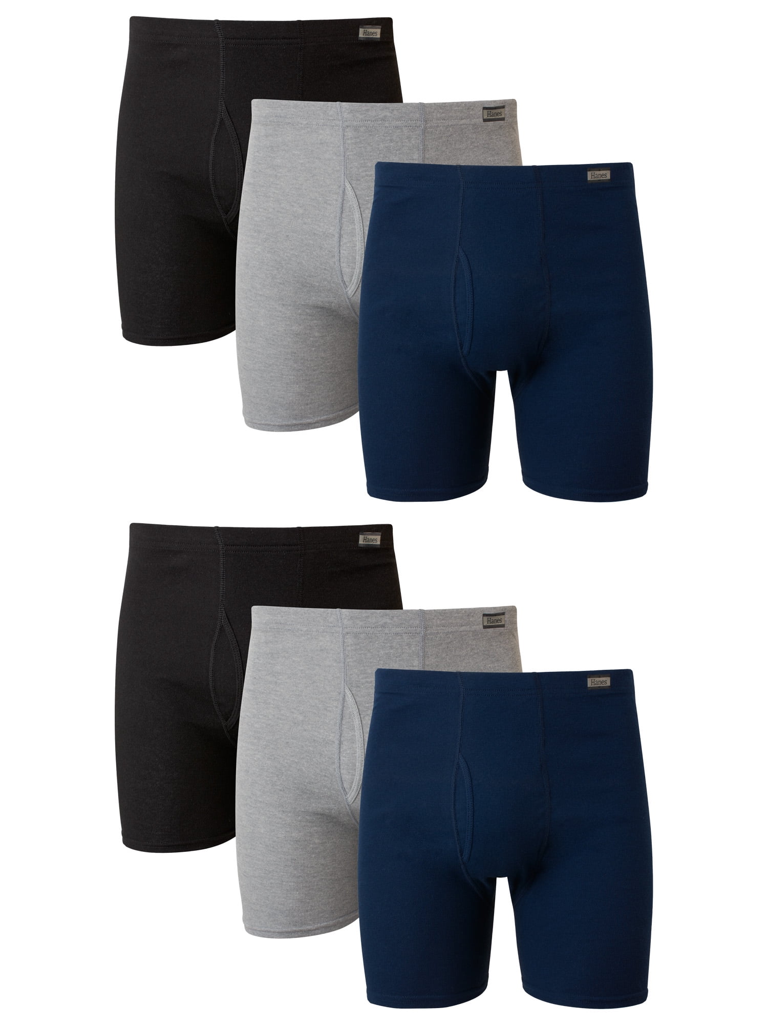 Hanes-Men-s-Value-Pack-Covered-Waistband-Boxer-Briefs-6-Pack_ea0a7b12-bf1a-467b-a1b0-de838ca84680.73fe12b6bab1aad69acd88b1691a463a.jpeg Hanes Men's Value Pack Covered Waistband Boxer Briefs, 6 Pack - Image 1