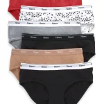 Hanes Women's Underwear Hipster 6-Pack, Breathable Panties, Stretch Cotton Underwear for Women