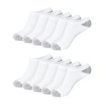 Hanes Women's No Show Socks, Cushioned, 10-Pack, Size 8-12
