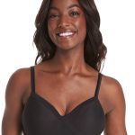 Hanes Womens Wireless Bra, Smooth Comfort Full Coverage Bra, Foam Cups, Convertible Bra Straps, Sizes S-L+