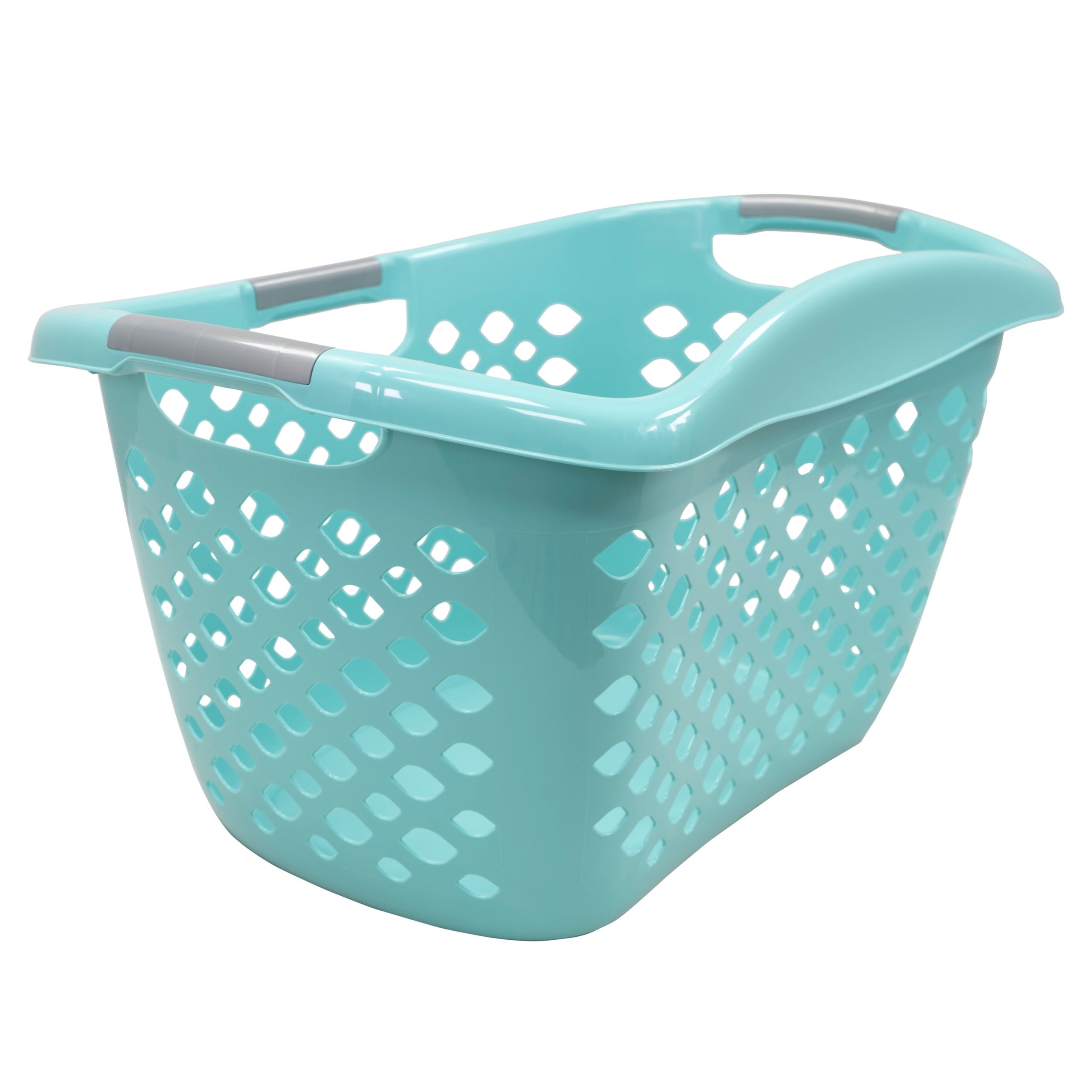 Home-Logic-1-8-Bushel-Hip-Grip-Plastic-Laundry-Basket-Teal-Adult-Tween_e352f61e-9076-4dbb-bc96-e74cdaa1b5b7.0ea712ccdb0ad2da3481165812d1dd3d.jpeg Home Logic 1.8 Bushel Hip Grip Plastic Laundry Basket, Teal, Adult - Image 1