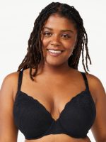 Joyspun Women's Lace Push Up Bra, Sizes 34A-40D