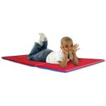 Kindermat Brand Nap Mat-1" Thick, Red and Blue-1 Unit per Package-Ages 2 and Above