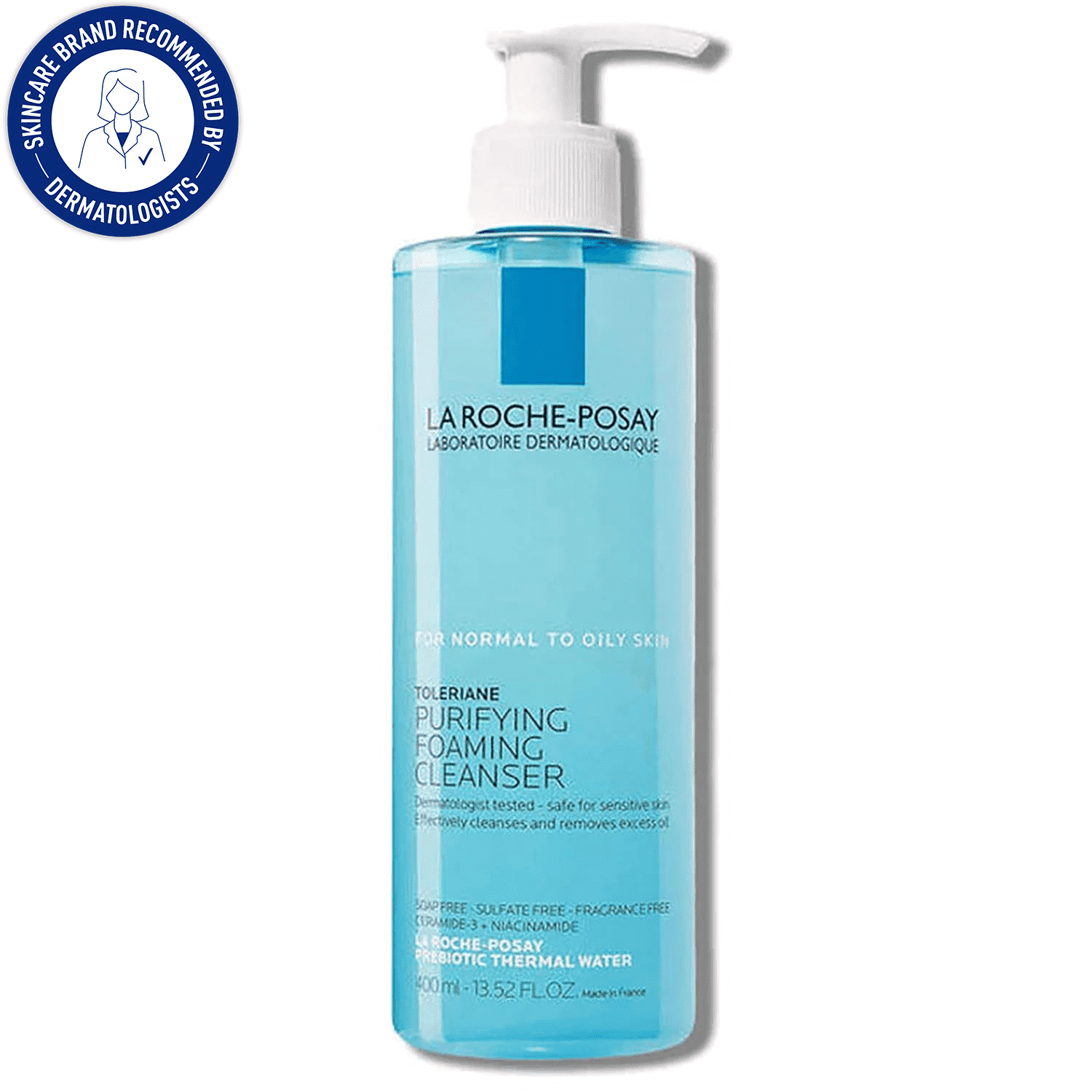 La-Roche-Posay-Toleriane-Purifying-Foaming-Facial-Cleanser-13-52-fl-oz_ea57b003-ef4d-4ddf-954b-216726f89893.967d5a89ad2327336c775113e0a9565c.png La Roche-Posay Toleriane Purifying Foaming Face Wash for Oily and Normal Skin, Oil-Free Facial Cleanser,13.52 fl oz - Image 1