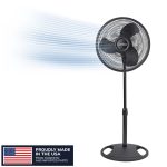 Lasko 16" 3-Speed Oscillating, Adjustable Height, Pedestal Fan S16500