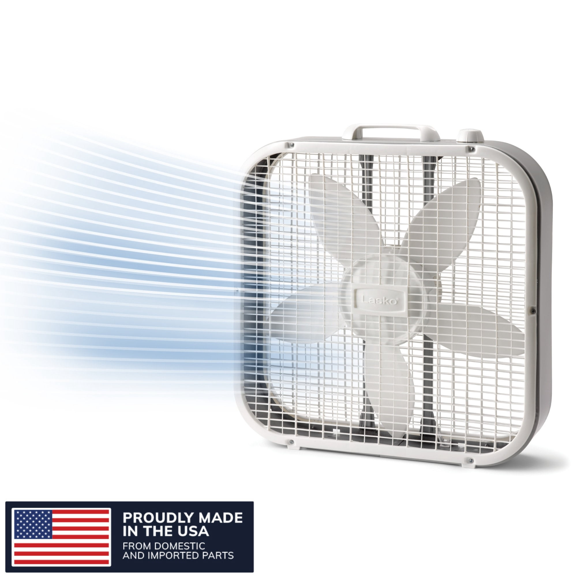 Lasko-20-Classic-Box-Fan-with-Weather-Resistant-Motor-3-Speeds-22-5-H-White-B20200-New_bf637df3-cd17-4ce6-afca-978f2a0df6f6.766d129b93cabdbb26ec5d7e1f132daa.jpeg Lasko 20" 3-Speed Weather-Resistant Motor Box Fan B20200 - Image 1