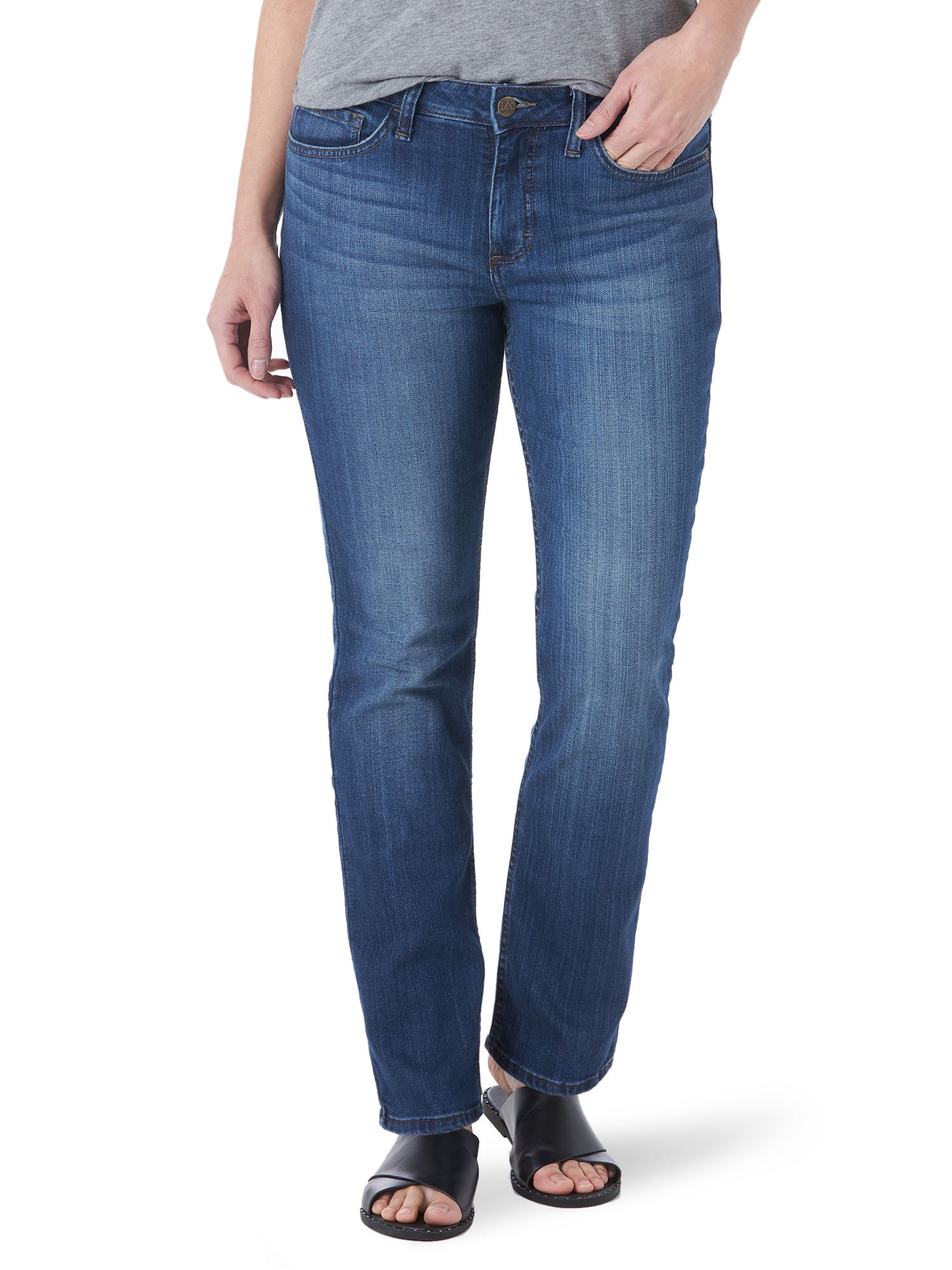 Lee-Women-s-Midrise-Straight-Jean-Available-in-28-30-32-Inseams-Sizes-2-22_8186db54-c687-4630-a980-398a476b5718.7b1ae127dd5341b633f7f4ee949e1c09.jpeg Lee Women's Midrise Straight Jean, Available in 28", 30", 32" Inseams, Sizes 2-22 - Image 1