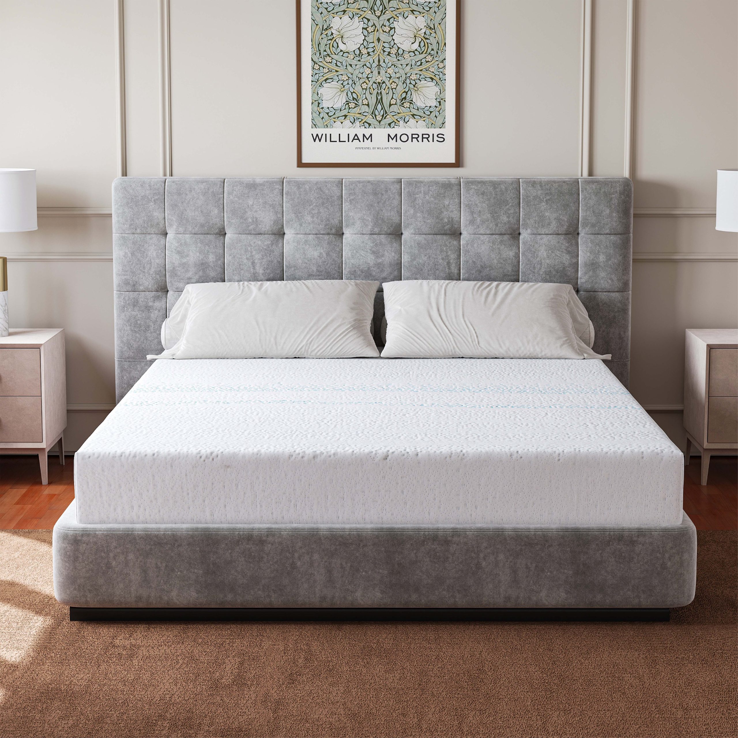 MLILY-Essence-Sleep-6-Twin-Memory-Foam-Mattress_cb8f3234-1a7e-43a4-a7cd-5612a381bb47.a9906287c19f103ee37d78185f7001c2.jpeg EGOHOME Essence Sleep 6” Twin Mattress Medium Firm Tight Top Memory Foam Mattress in a Box - Image 1