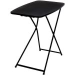 Mainstays Adjustable Height Personal Folding Table, 18 in x 26 in, Black