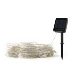 Mainstays Solar Warm White 200-Count Fairy Wire String Lights, 72 ft