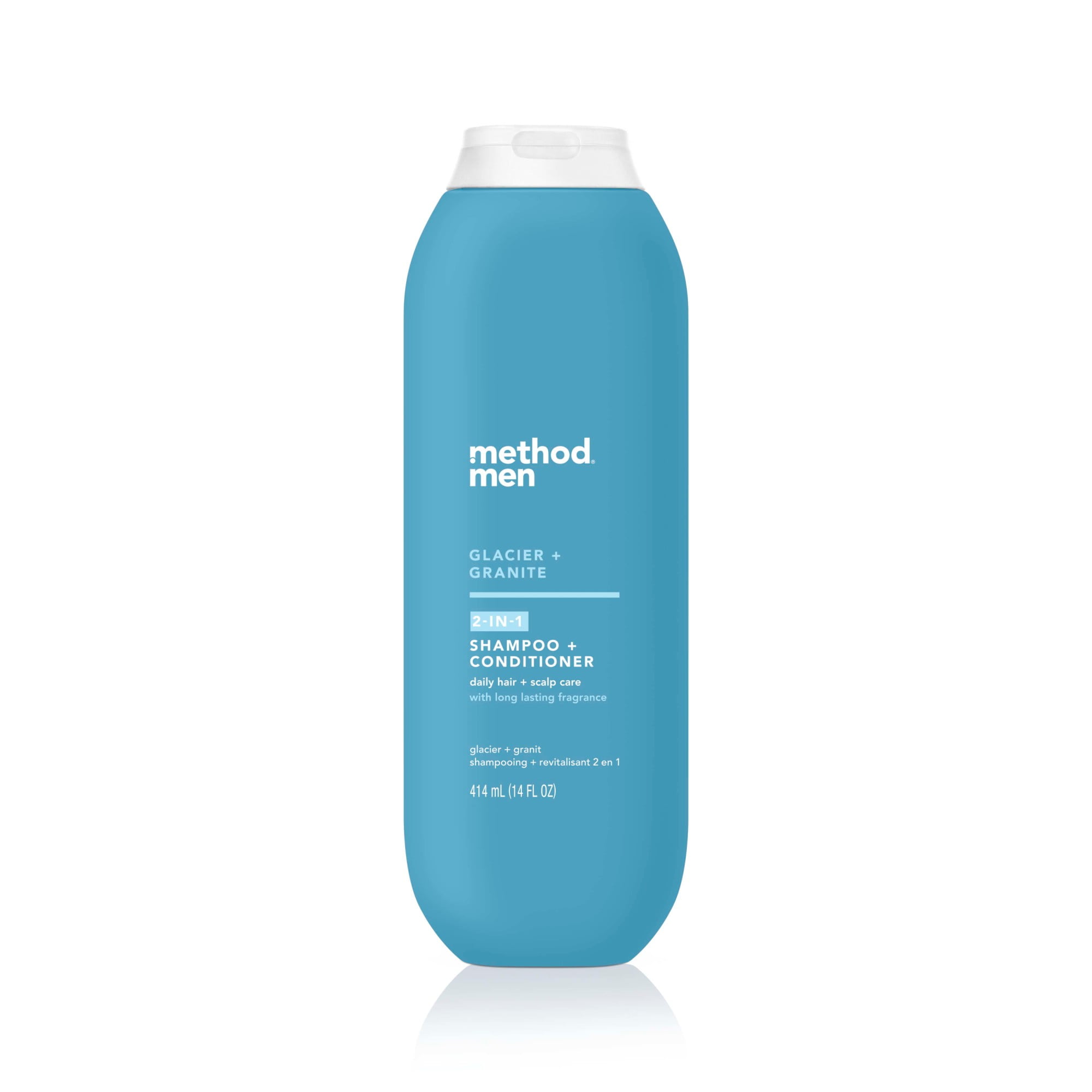 Method-Men-2-in-1-Shampoo-and-Conditioner-Glacier-Granite-14-oz_b8ce88a2-0210-4e6c-89b0-12bbb8c03f4a.e6ef1f326dd364d55d403028117db285.jpeg method Men 2-in-1 Shampoo and Conditioner, Glacier + Granite - Cleans and Conditions with Argan and Jojoba Oil - Made without Parabens - 14 fl oz - Image 1