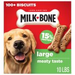 Milk Bone Crunchy Large Dog Treats, 10 Lb. Box, Original Beef Flavor