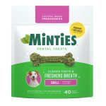 MINTIES Dog Dental Bone Treats, Dental Chews for Tiny & Small Dogs, 40 Count, Shelf-Stable