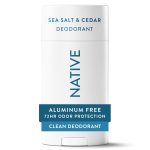 Native Deodorant for Women & Men, Aluminum Free, Sea Salt & Cedar, 2.65 oz