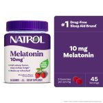 Natrol® Melatonin Gummies, Sleep Support for Adults, Strawberry Flavor, 10mg, 90 Count