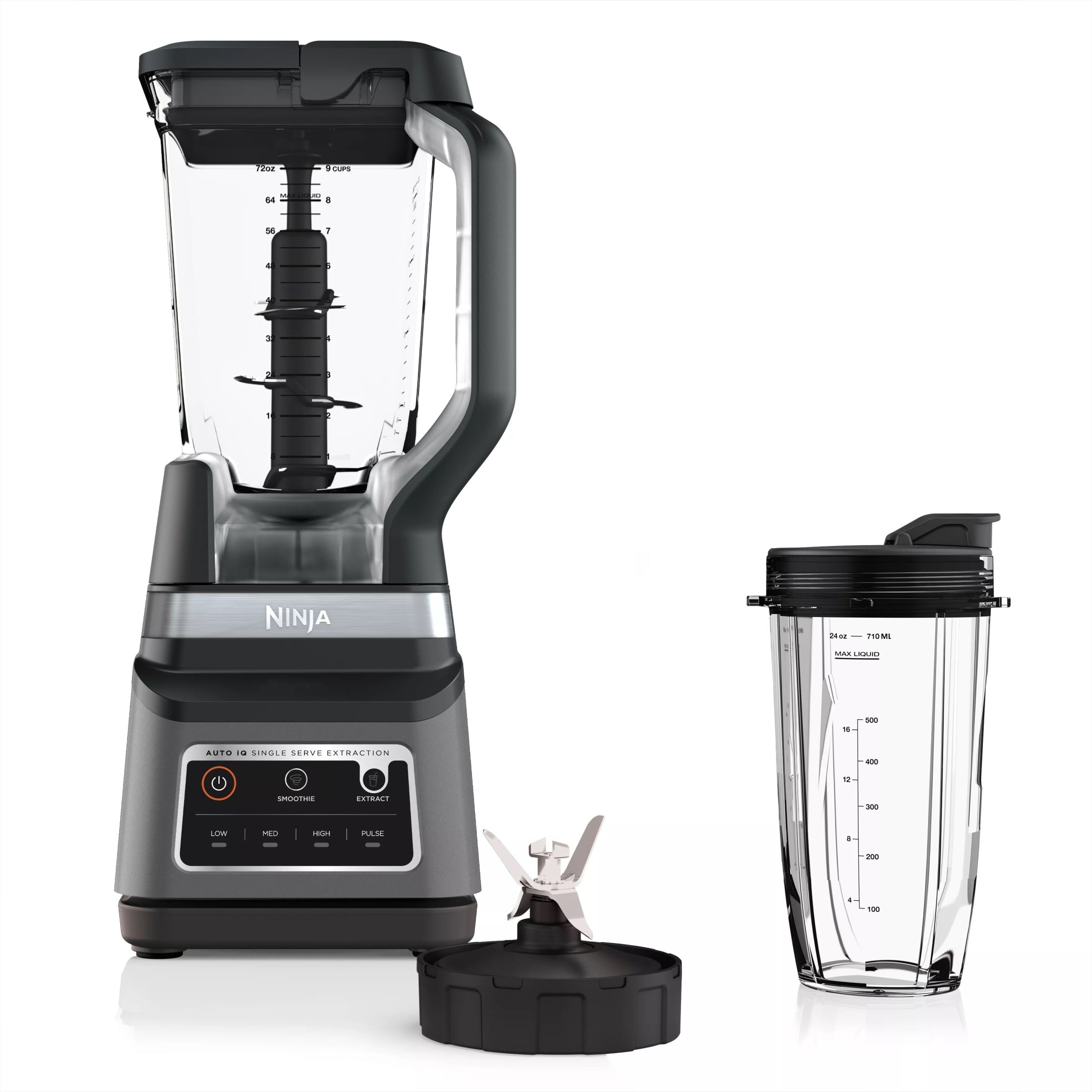 Ninja-Professional-Plus-Blender-DUO-with-Auto-iQ_4e663aeb-27f5-41fa-ad47-846c52388a27.d3ec07d159855fb67fc341605827ebc4.jpeg Ninja Professional Plus DUO 72-Oz Blender, Smoothies, Ice Crush, 2 Auto-iQ Preset Programs, 4 Speeds, 1400PW, BN750 Black - Image 1