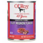 Ol' Roy Filet Mignon Flavor Cuts in Gravy Wet Dog Food, 13.2 oz Can