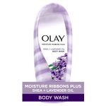 Olay Body Wash, Moisture Ribbons Plus Shea and Lavender Oil, 18 fl oz