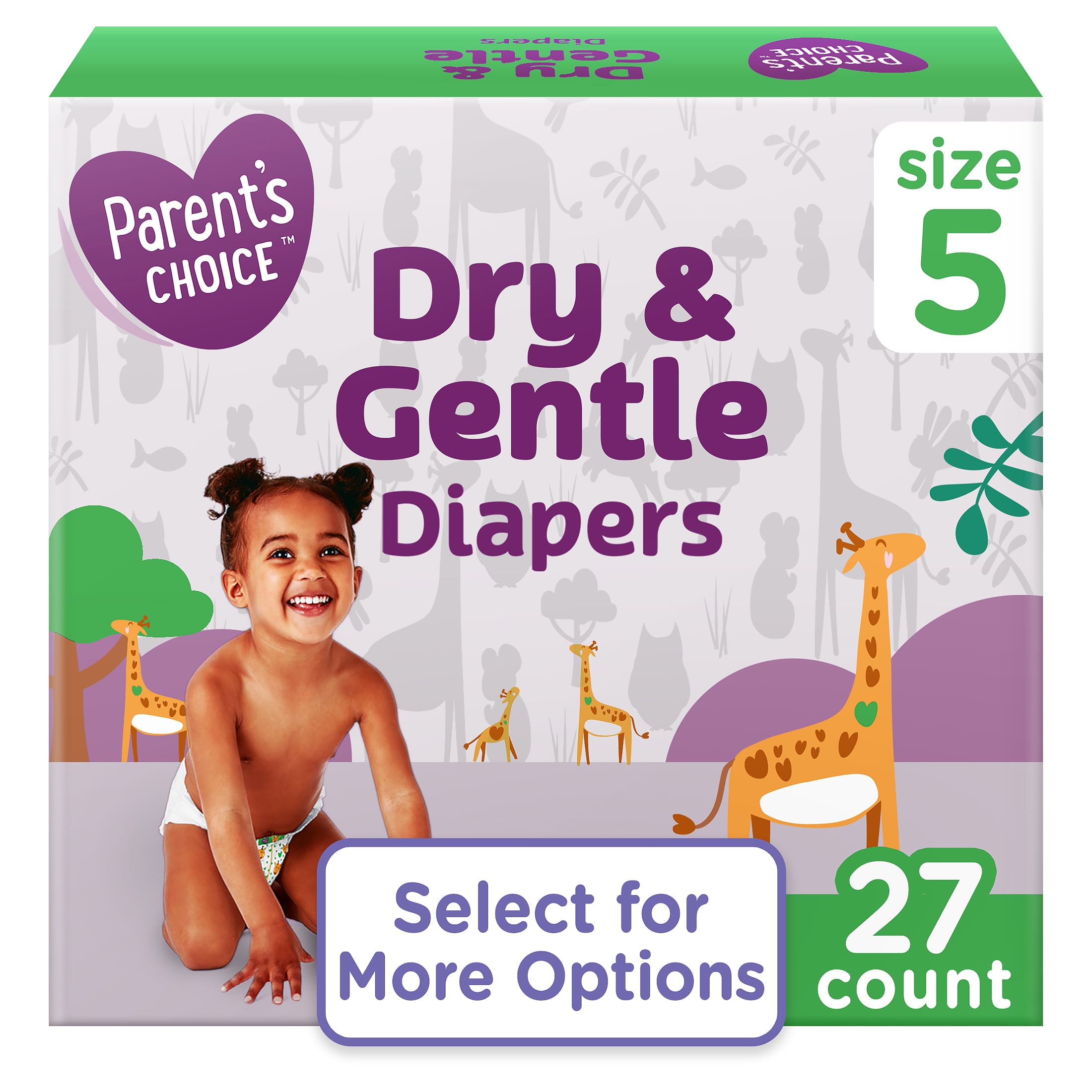 Parent-s-Choice-Dry-Gentle-Diapers-Size-5-27-Count-Select-for-More-Options_085d4e7b-5ed8-4d84-acda-6ec50e549dc1.f3a282e95d1ab699b18e3d28e70b5ba4.jpeg Parent's Choice Dry & Gentle Diapers Size 5, 27 Count (Select for More Options) - Image 1