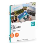 Pen+Gear White Glossy Inkjet Photo Paper, 8.5" x 11", 8.5 Mil, 50 Sheets, New