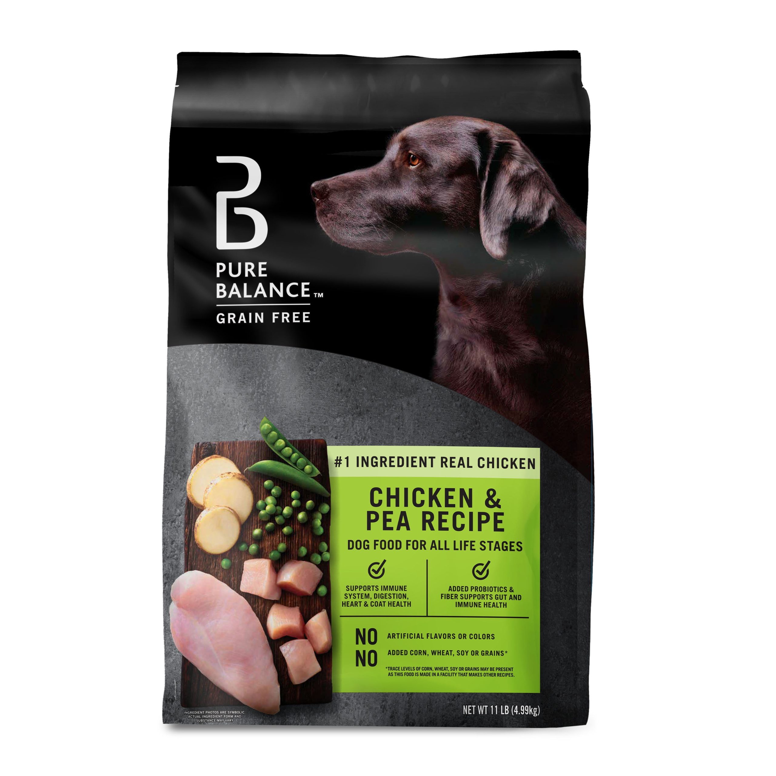 Pure-Balance-Chicken-Pea-Recipe-Dry-Dog-Food-Grain-Free-24-lbs_2e27b438-003e-4492-a913-db5af40ee923.8f474c54813ae1c2476111ed44c018f4.jpeg Pure Balance Grain-Free Chicken and Pea Recipe Dry Dog Food, 24 lbs - Image 1