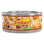 Purina Friskies Pate, Extra Gravy with Chicken, Wet Cat Food, 5.5 oz Can, 24 Pack