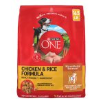 Purina ONE Chicken and Rice Formula Natural Dog Food, 16.5 lb