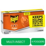 Raid Concentrated Deep Reach Pest Insect Killer & Roach Fogger, 1.5 fl oz, 4 Count