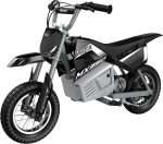 Razor Dirt Rocket MX350 - Black with Decals, up to 14 mph, 24V Electric Dirt Bike for Child 8+