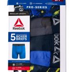 Reebok Boys Performance Boxer Brief Underwear, 5-Pack, Sizes S-XL