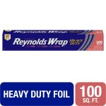Reynolds Wrap Heavy Duty Aluminum Foil Roll, 12 inches Wide, 100 Sq. Ft.