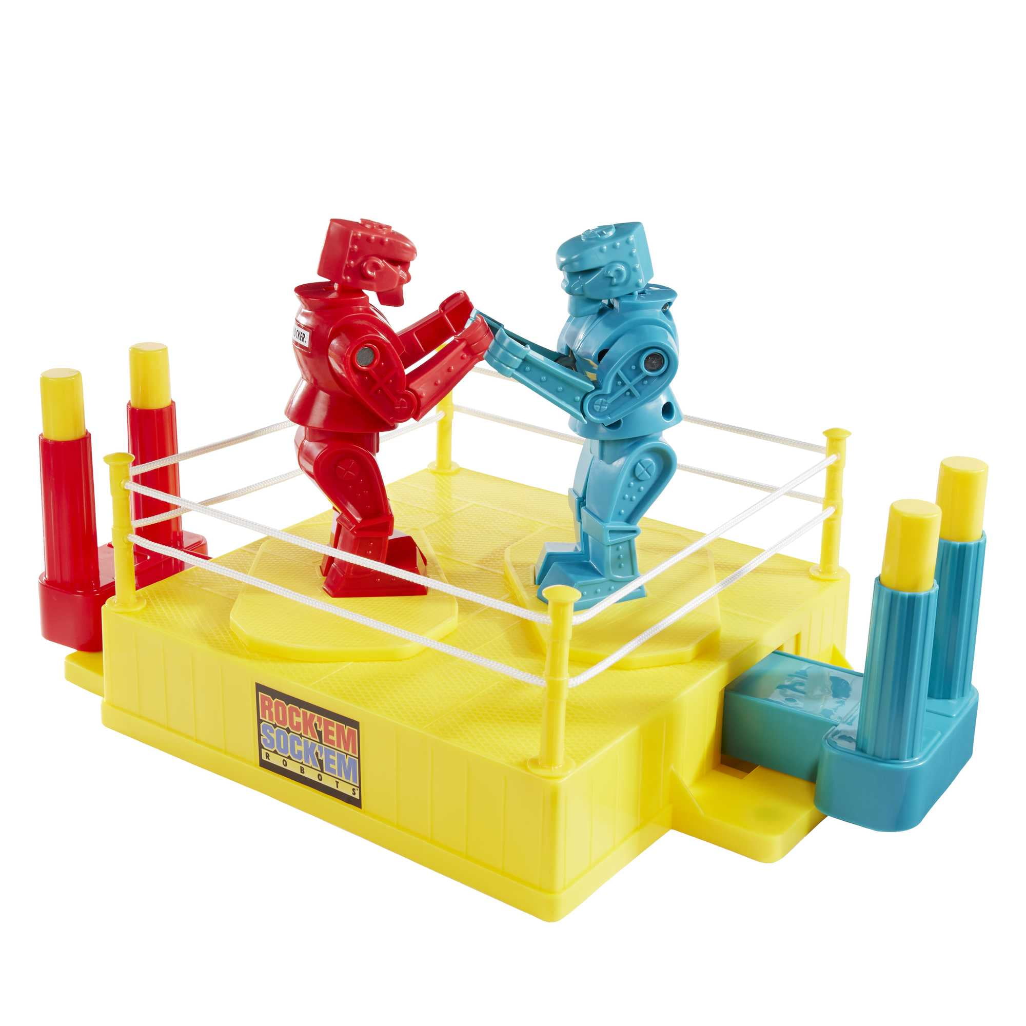 Rock-Em-Sock-Em-Robots-Kids-Game-Fighting-Robots-with-Red-Rocker-Blue-Bomber_fbf2deb3-5d16-49f5-829e-3e6762f17791.4dfd2708441ac001937485c89eef1e11.jpeg Rock 'Em Sock 'Em Robots Kids Game, Fighting Robots with Red Rocker & Blue Bomber - Image 1