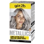 got2b Metallics Permanent Hair Dye, M71 Metallics Silver, Hair Color for Women & Men, 1 Kit