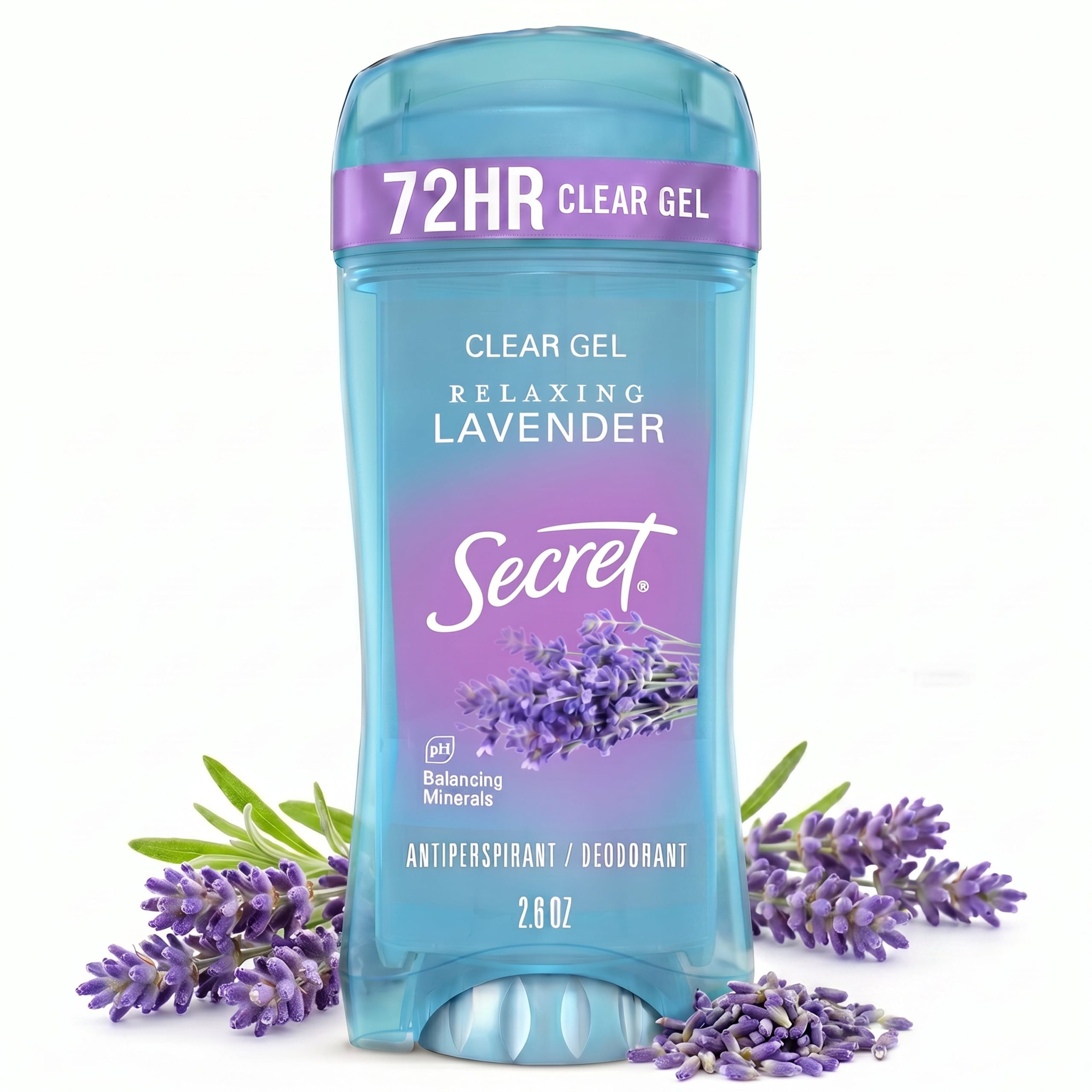 Secret-Fresh-Clear-Gel-Antiperspirant-Deodorant-for-Women-Lavender-2-6-oz_17c8a72e-7e93-4a06-b39f-55913e60c63e.0b283d872d3d7ec605a2398e8c65edf6.jpeg Secret Antiperspirant Deodorant for Women, Fresh Clear Gel, Lavender, 2.6 oz - Image 1